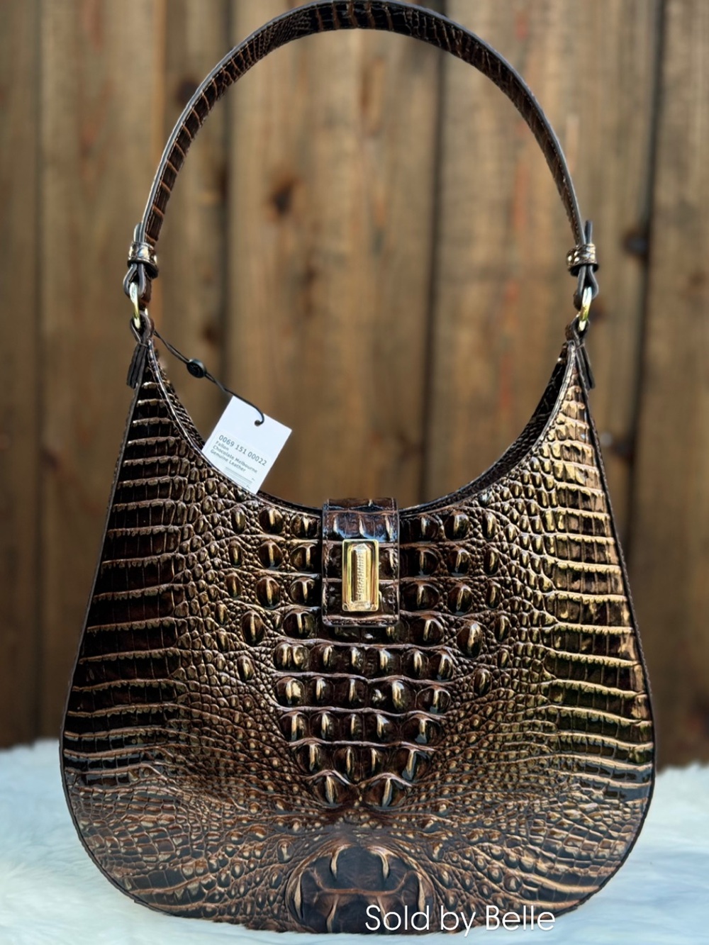 NWT Brahmin Fallon Chocolate Melbourne Leather Purse